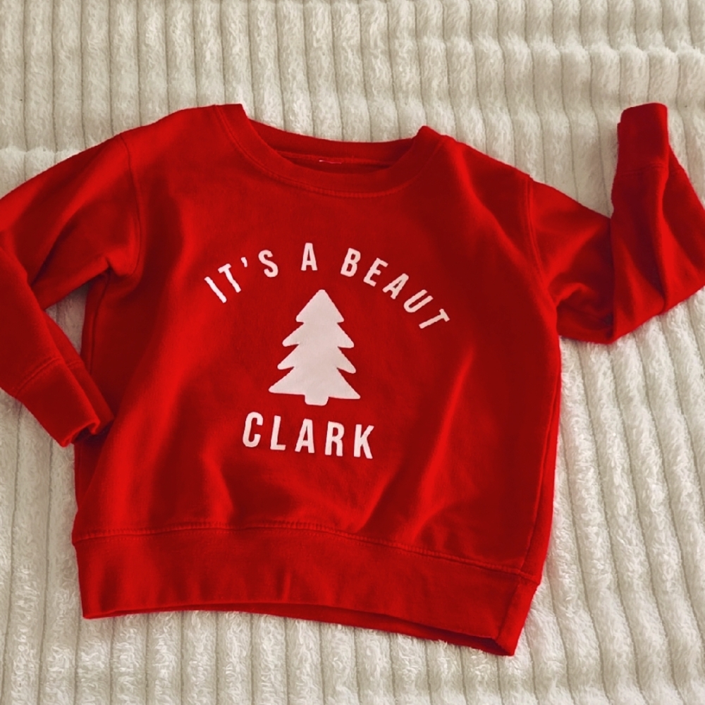 Red Christmas Sweatshirt - It's a Beaut Clark
